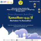 Marhaban Ya Ramadhan 🤲🏻 Selamat menunaikan ibadah puasa 1444 H bagi seluruh umat Islam